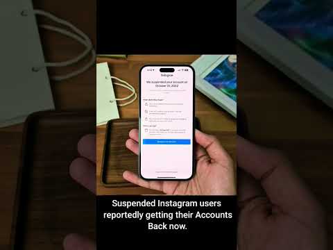 Suspended Instagram users reportedly getting their Accounts Back now.