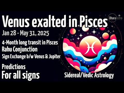 Venus transit in Pisces 2025 | Jan 28 - May 31 | Vedic Astrology predictions #siderealastrology