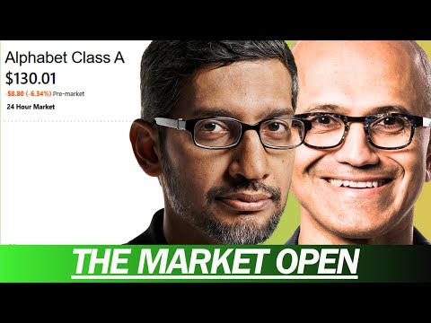 GOOGLE DOWN 6%, MICROSOFT MOONING, PAYPAL NEW 52 WEEK LOW, WHERE ARE STOCKS GOING | MARKET OPEN