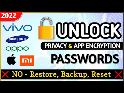 How to Unlock Privacy Passwords without losing Data | Secret Trick | No Backup &amp; Reset | Non-Root