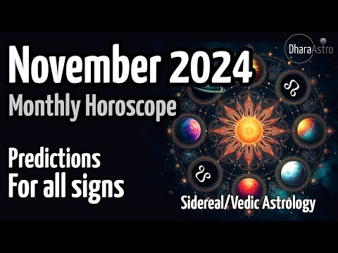 November Horoscope 2024 |Monthly Predictions | Vedic Astrology rashifal #siderealastrology#rashiphal