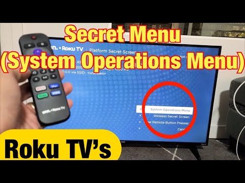 Roku TV&#039;s: Access Secret Menu (System Operations Menu)