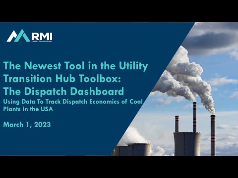 Webinar: The Newest Tool in the Utility Transition Hub Toolbox: The Dispatch Dashboard