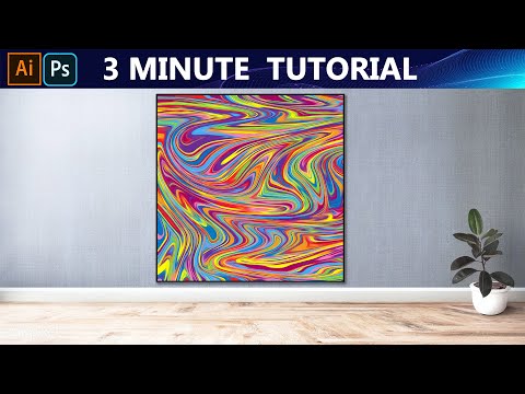 3 Minute Trick in Illustrator/Photoshop - Oil Abstract Painting using Randomus after installation