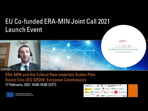 Daniel Cios (DG GROW, European Commission) - ERA-MIN and the Critical Raw materials Action Plan