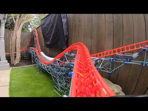 Magnum XL-300: POV (Backyard K&#039;nex Rollercoaster)