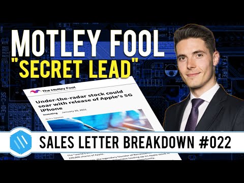 The Secret to &quot;Secret Leads&quot; | Motley Fool Advertorial Breakdown (22/100)