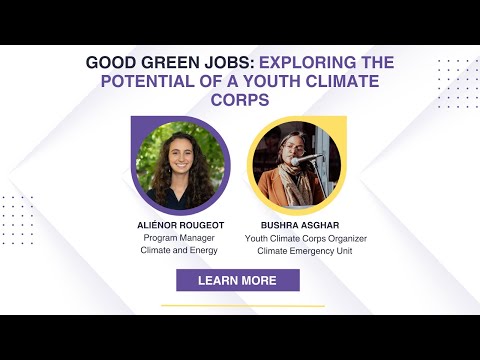 Good Green Jobs For All: Exploring the Potential of a Youth Climate Corps